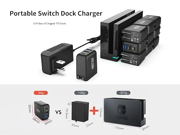 Portable Switch Dock Charger