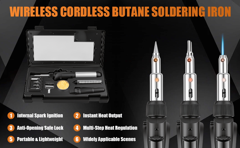 WIRELESS CORDLESS BUTANE SOLDERING IRON
