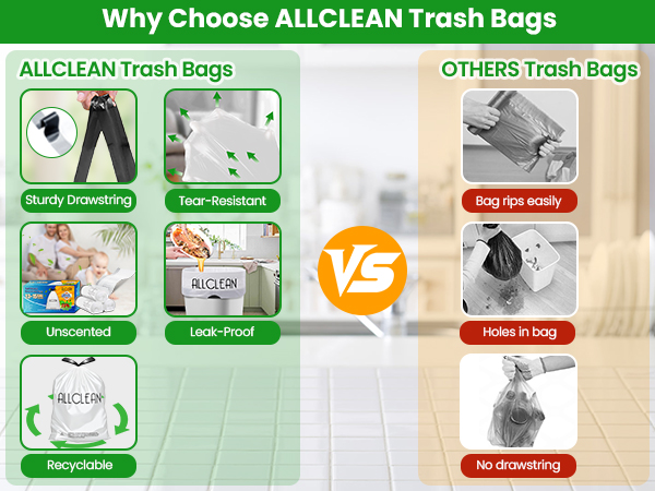 15 gallon trash bags kitchen tall drawstringntrash bag 14 gallon garbage bags 13+ gallon