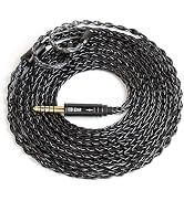 KZ ZS10 PRO IEM Cable - 2M 4N OFC with 3.5mm Silver Plating for KZ ZST/AS10/ES3/ES4/ZSR/ED12 (Bla...