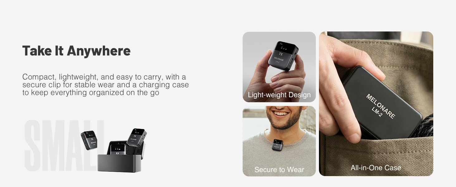 Portable Wireless Lavalier Microphone