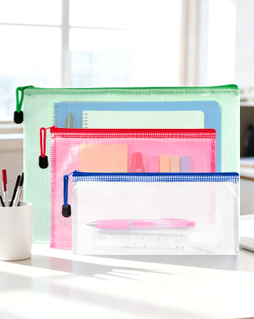 mesh bags with zipper