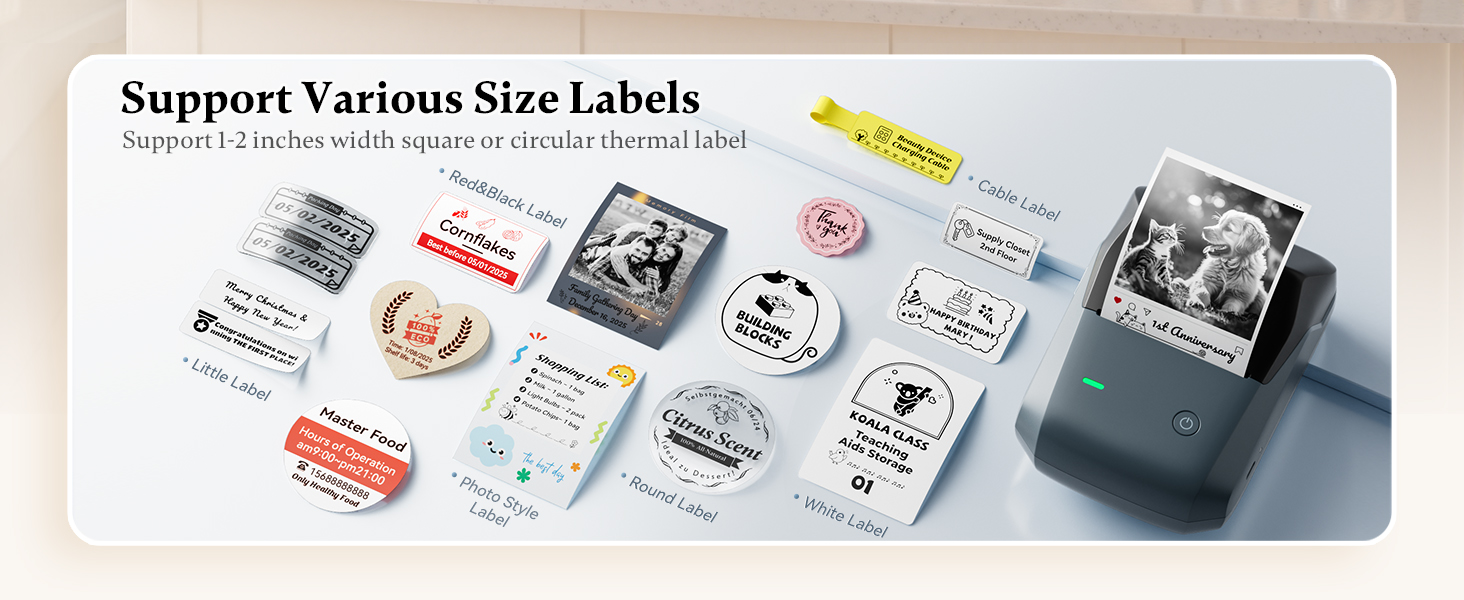 NIIMBOT B1 Pro Label Maker Support Various Size Labels