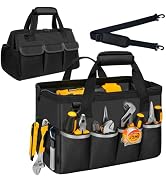 NECKORY Tool Bag, Portable Tool Box Organizer Adjustable Shoulder Strap, Carry Tool Tote Heavy Du...