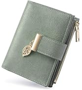 yiijay Small Wallet Women RFID Blocking Leather Bifold Wallet Credit Card Holder for Women Ladies...