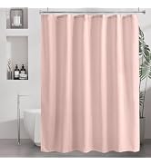 Amazer Blush Pink Shower Liner Cloth Waterproof, Soft Blush Pink Shower Curtain Liner Fabric with...