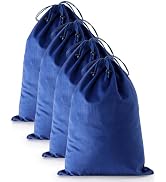 FantasyLife Shoe Bags for Travel, Washable Dust Bags for Storage & Packing, Flannel Shoe Pouch wi...
