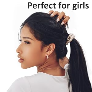 satin scrunchies for girls