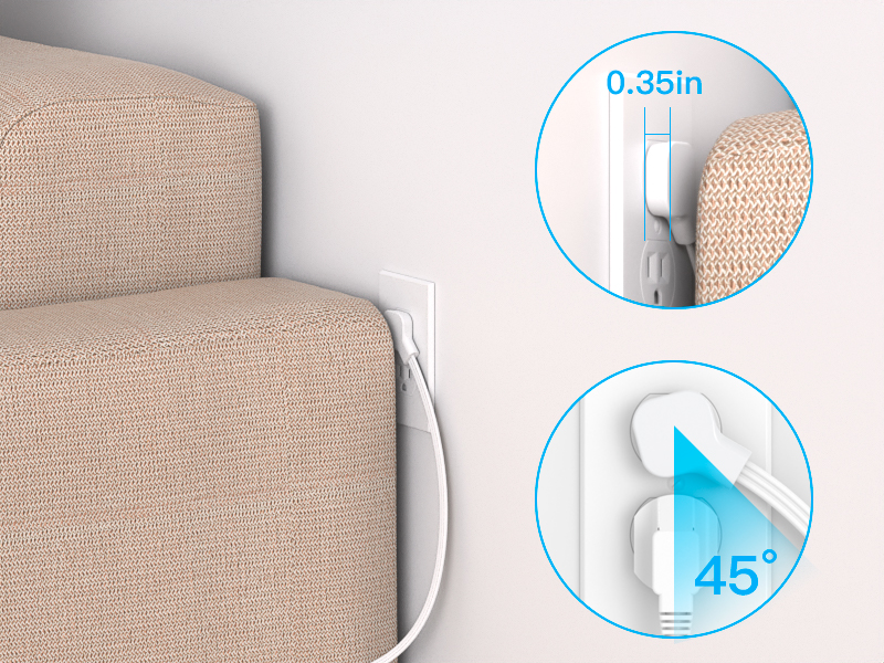 Power Strip Flat Plug