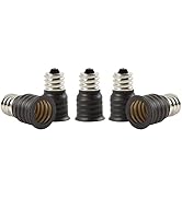 Electop E12 to E14 Socket Adapter Converter,Candelabra E12 Base Convert to European Intermediate ...