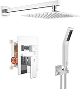 SR SUN RISE SRSH-F5043 Bathroom Luxury Rain Mixer Combo Set Wall Mounted Rainfall Shower Head Sys...