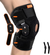 Hinged Knee Brace, Adjustable Knee Support Wrap for Men and Women, Pain Relief Swelling and Infla