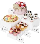 Lifewit 5 PCS Buffet Risers and Stands, (6",6",7.8",8.3",10") Food Risers for Buffet Table, Cater...
