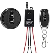 dstfuy Mini Wireless Switch 12V,5V/12V/48V/10A Magnetic Multi Way Relay Remote Switch for Lights,...