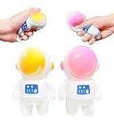 Squishy Stress Balls for Kids and Adults (2 Pack) Astronauts Dough Ball Fidget Toys - Gold and Pi...