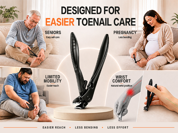 Designed for easier toenail care