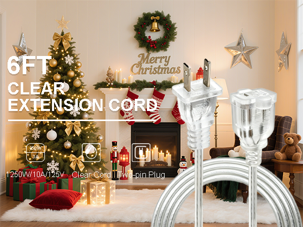 Clear Extension Cord