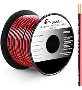 TYUMEN 40FT 18 Gauge 2pin 2 Color Red Black Cable Hookup Electrical Wire LED Strips Extension Cor...