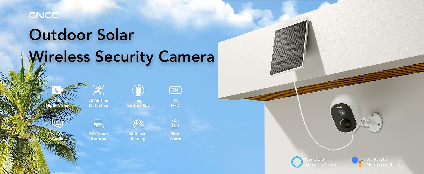 Solar Security Cameras Wireless Outdoor