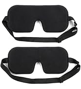 2 Pack Sleep Masks 3D Memory Foam Women Men Side Sleeper Eye Mask for Sleeping