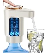 Water Jug Pump for 5 Gallon Bottle – Portable Electric USB-C Charging Dispenser, Dual Powerful Mo...
