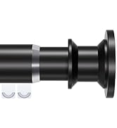 XIQIYY Shower Curtain Rod 28 to 61 Inch Adjustable Tension Shower Rod No-Drilling Black Spring Te...