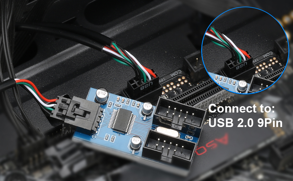 9pin usb 2.0 connnector