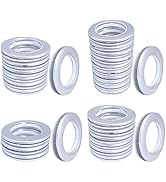 32 Pack Curtain Grommet, Inner Diameter 1-9/16"(40mm) Curtain Eyelet Rings Roman Ring Grommet Cur...