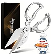 MAD SHARK Heavy Duty Kitchen Shears, Dishwasher Safe All Purpose Kitchen Scissors, Premium Sharp ...