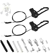 UBANU 2 Sets Rollator Walker Hand Brake Replacement Kit, 41" Adjustable Brake Cables with Hardwar...