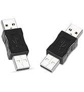 ELECTOP USB 3.0 Male to USB Male Gender Changer Adapter Coupler Converter (2 Pack)