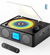 Portable and rechargeable cd player with speakers