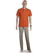 Male Caucasian Complexion Plastic Mannequin - Height 6' 2½" - with Base