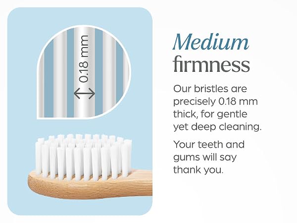 Bamboo Toothbrushes Medium Bristles