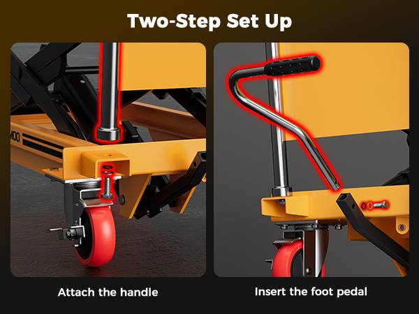 hydraulic table cart