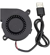 GDSTIME 50mm USB Fan, 50mm x 15mm Blower 5V DC Brushless Cooling Fan