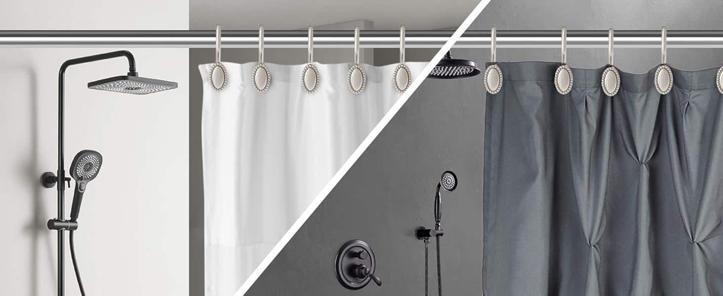 shower curtain hooks rust proof