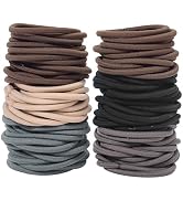 HFZRZFH 120 Pack Elastic Hair Ties, 4mm Thick Ponytail Holders for Thick Hair, No Damage Hair Ela...