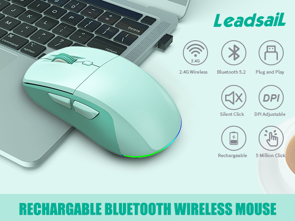 Rechargeable bluetooth mouse