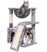SYANDLVY Cat Tree for Indoor Cats Large Adult, Modern Activity Tower with Scratching Posts & Boar...