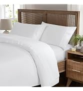 Weenmee Soft Microfiber Diamond Lace Embroidery 4 Piece Sheet Set - White/Queen