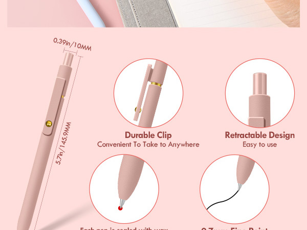 6pcs gel pens