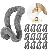Mlici Velvet Clothes Hanger Connector Hooks, 60 Pcs Heavy Duty Space Saving Clothes Hanger Connec...