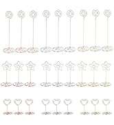 Tcbelosion 27 Pack Table Number Holders,Heart-Shaped Place Card Holders,in Small Medium Large and...