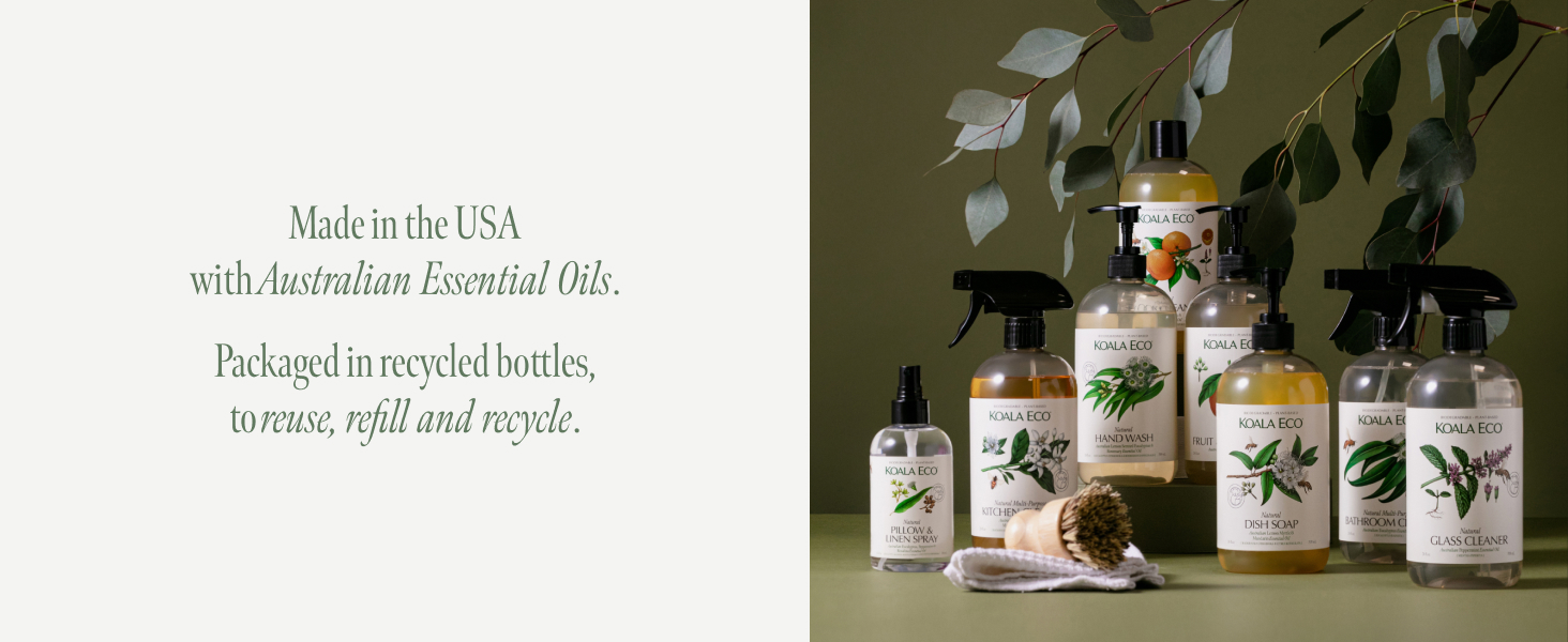 Made in the USA with Australian Essential Oils