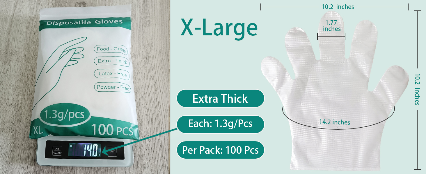 Disposable Plastic Gloves for Cooking