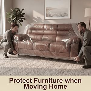 Large sofa moving bag plastic furniture cover for storage heavy duty couch protector moving home