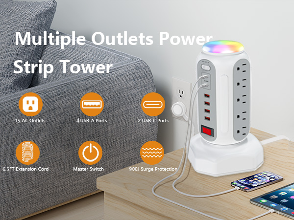 retractable surge protector