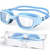 Zeligerstar Kids Swim Goggles,Swimming Goggles for Kids 6-14, Anti-Fog UV Protection Pool Goggles...