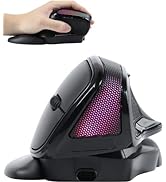 Wireless Mouse Angle Adjustable Large Ergonomic Vertical Carpal Tunnel Right Hand Ergo USB Optica...